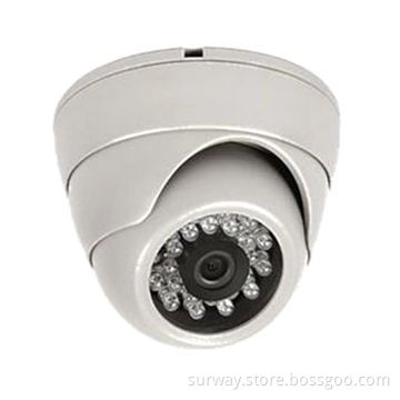 Indoor IR Dome Camera with 1/3-inch CMOS 600TVL, IR-cut, 3.6mm Lens